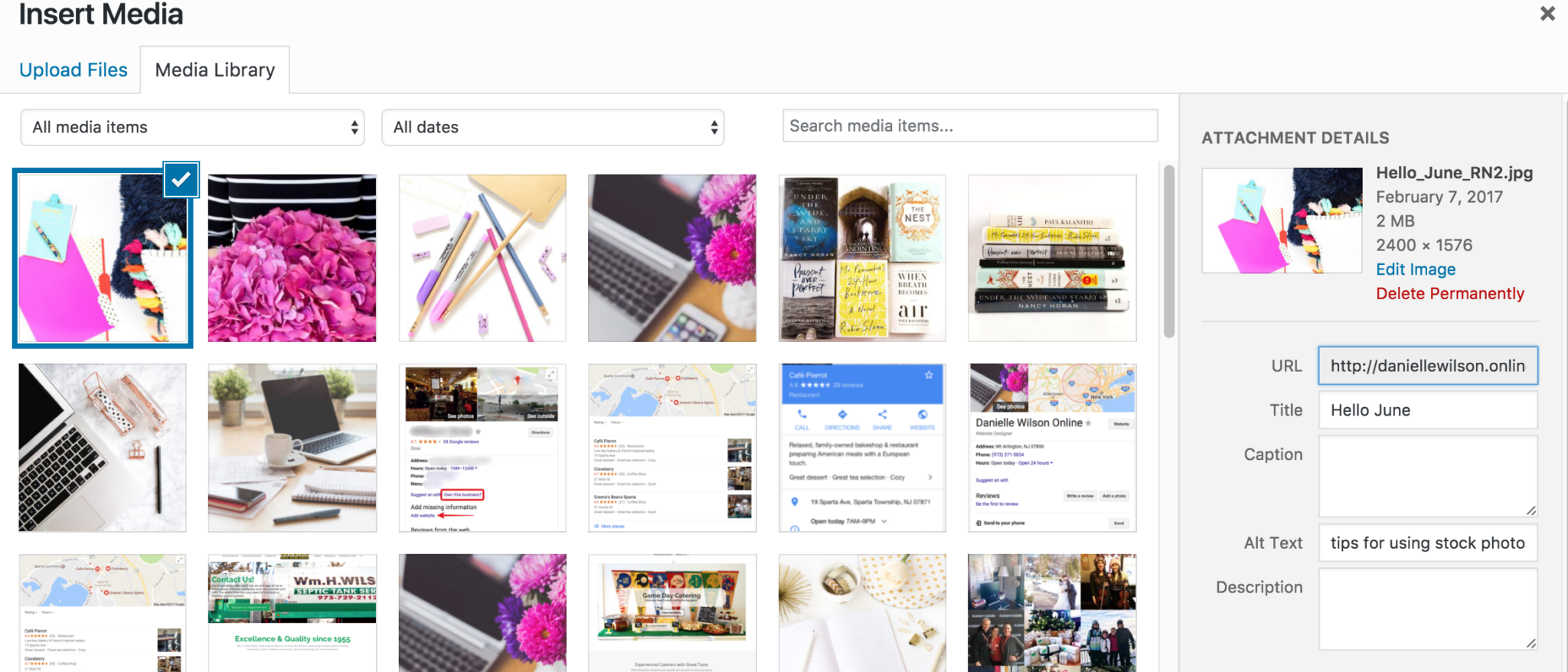 Adding Alternative Text to the attachment details screen in wordpress for SEO