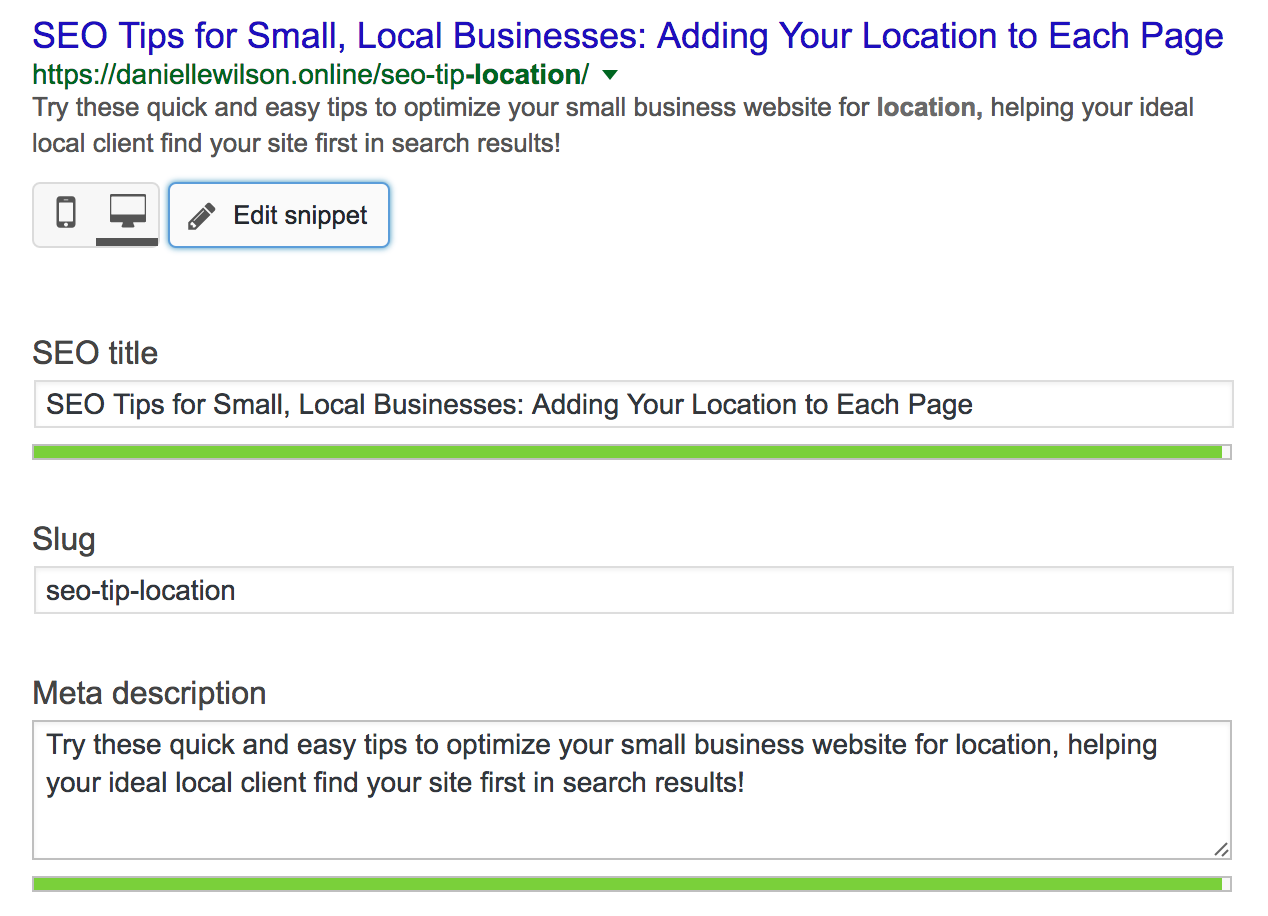 help your ideal client find your local small business through optimizing your site with location keywords