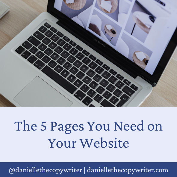the 5 pages you need on your website | copywriting