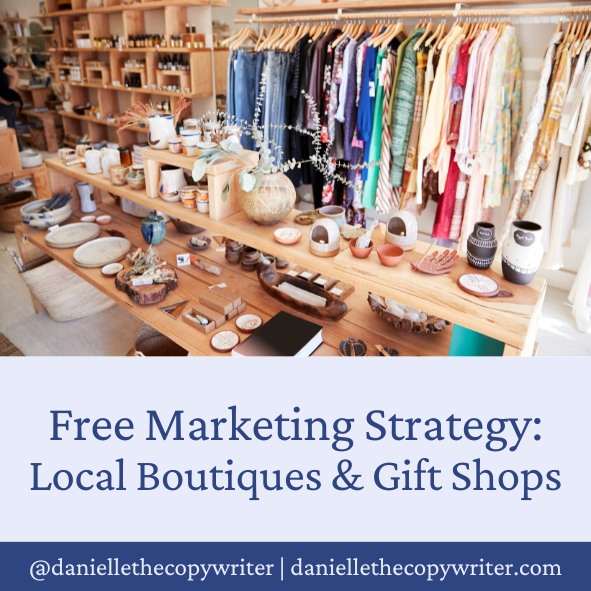 Free marketing strategy for local boutiques and gift shops | blog post featured image